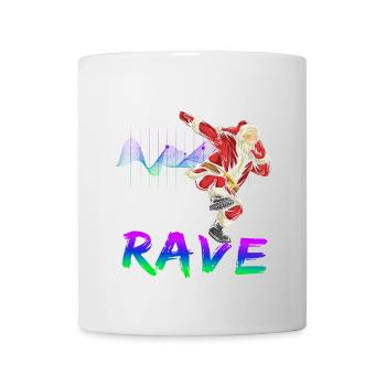 Noël Disco, Rave, Techno, House, Goa, Fête - Mug blanc - blanc - Devant