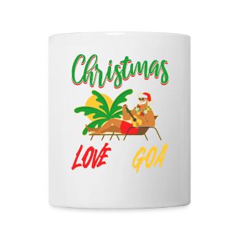 Weihnachten Disco, Rave, Techno, House, Goa, Party - Tasse - Weiß - Vorne