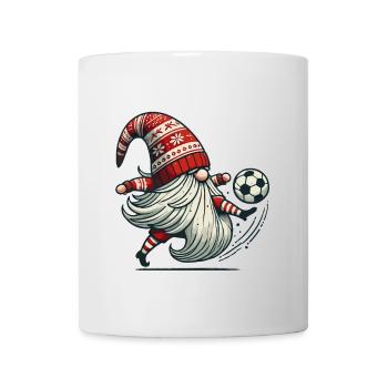 Football Gnome Christmas Player Elf - Mug - white - Front
