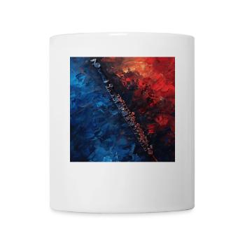 Flûte - Mug blanc - blanc - Devant