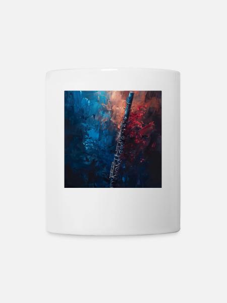 Flöte - Tasse - Weiß
