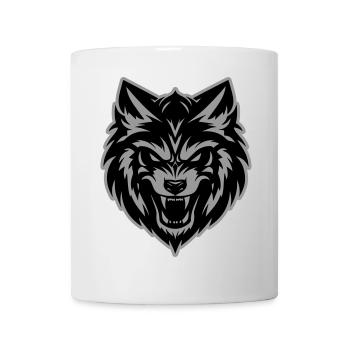 Wolf Kopf - Tasse - Weiß - Vorne