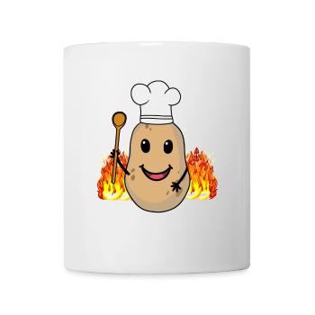 Pomme de terre Pommes de terre Cuisinier Cuisinier Hôte - Mug blanc - blanc - Devant