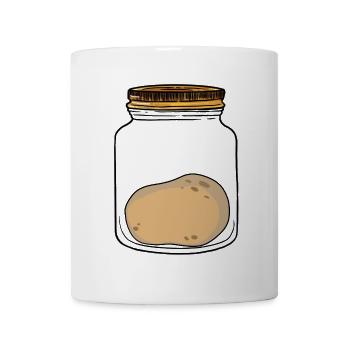 Kartoffel Kartoffeln Gemüse - Tasse - Weiß - Vorne