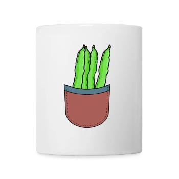 grüne Bohnen Hobbygärtner Garten gärtnern Bohne - Tasse - Weiß - Vorne