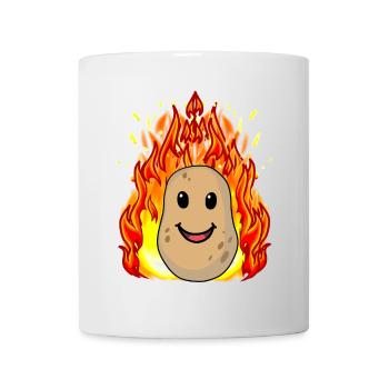 Gemüse Kartoffel Kartoffeln feurig heiß - Tasse - Weiß - Vorne