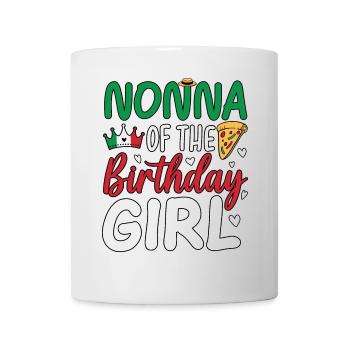 Nonna de la fille d’anniversaire - Mug blanc - blanc - Devant
