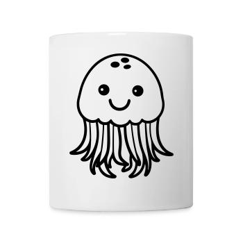 Qualle - Tasse - Weiß - Vorne