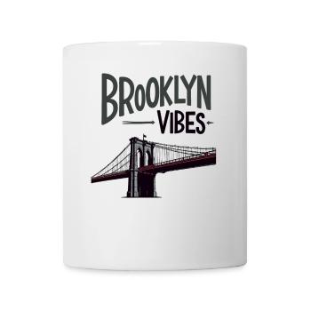 Brooklyn Vibes Bridge New York City New York - Mug - white - Front