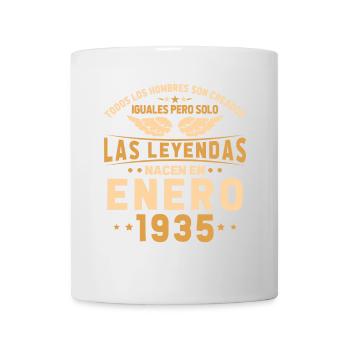 Cadeaux d’anniversaire Né en janvier 1935 - Mug blanc - blanc - Devant