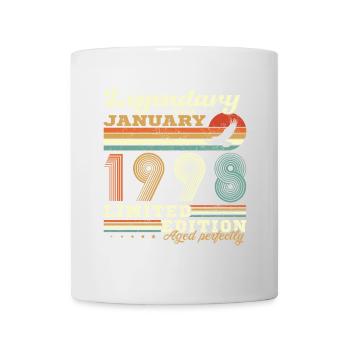 Cadeau D'anniversaire Nées En Janvier 1998 - Mug blanc - blanc - Devant