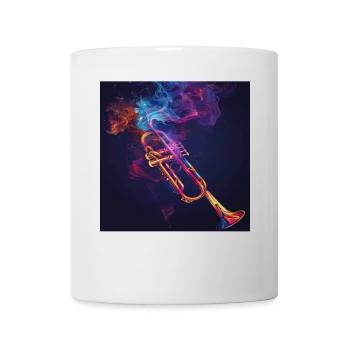 Trompete - Tasse - Weiß - Vorne