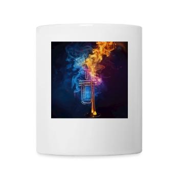 Trompete - Tasse - Weiß - Vorne