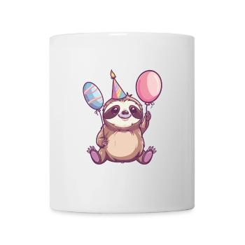 Sloth Birthday Comic Cute - Mug - white - Front