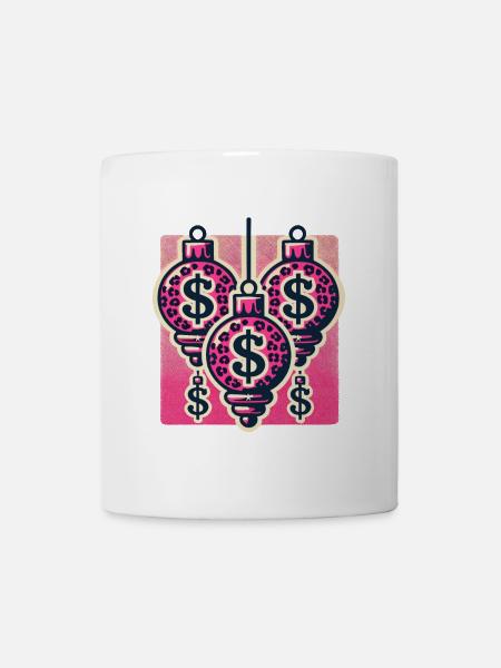 Weihnachtsschmuck Mit Dollarzeichen - Tasse - Weiß