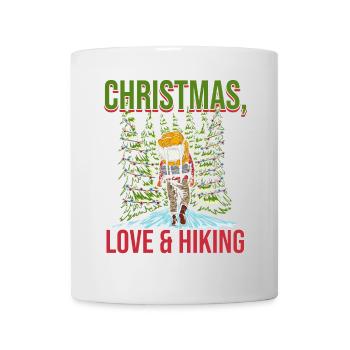 Joyeux Noël, Amour & Randonnée - Mug blanc - blanc - Devant
