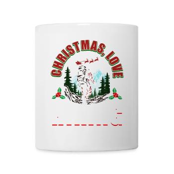 Joyeux Noël, Amour & Randonnée - Mug blanc - blanc - Devant