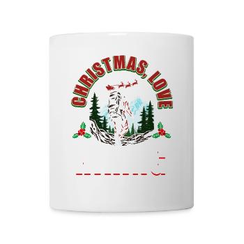 Joyeux Noël, Amour & Randonnée - Mug blanc - blanc - Devant
