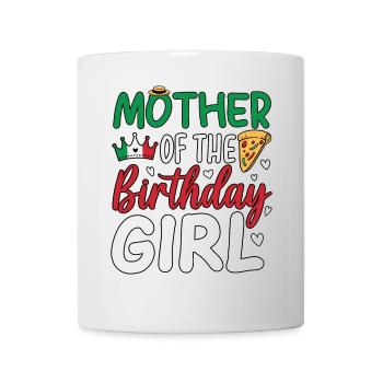 Mère de la fille d’anniversaire - Mug blanc - blanc - Devant
