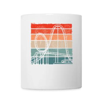 Roller coaster amusement park funfair amusement park - Mug - white - Front