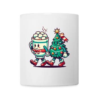 Merry Christmas Retro Style - Mug - white - Front