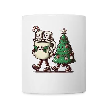 Merry Christmas Retro Style - Mug - white - Front