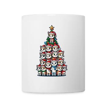 Christmas Cats Christmas Tree Fun - Mug - white - Front