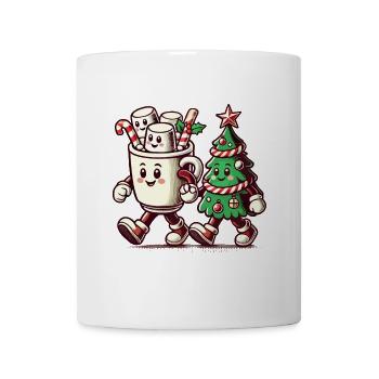 Merry Christmas Retro Style Vintage - Mug - white - Front