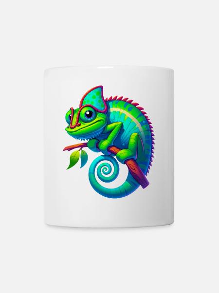 Chamäleon - Tasse - Weiß