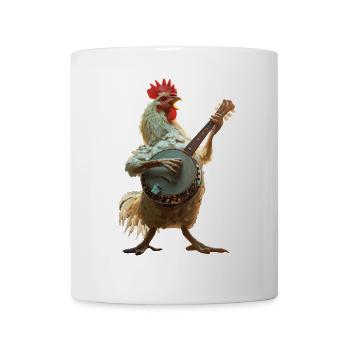 Hahn Banjo - Tasse - Weiß - Vorne