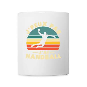 J peux pas j ai handball t shirt pour handball - Mug blanc - blanc - Devant