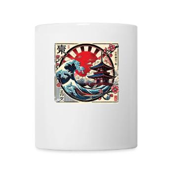 Pagode japonaise traditionnelle, - Mug blanc - blanc - Devant