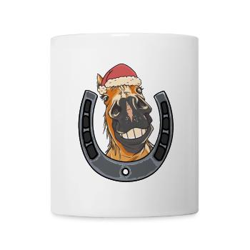 Santa Claus Horse Horses Children - Mug - white - Front