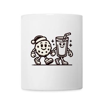 Christmas Vintage Biscuit And Milk Fun - Mug - white - Front
