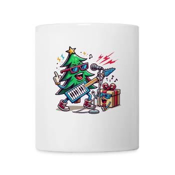 Noël Rétro Rocking Sain - Mug blanc - blanc - Devant