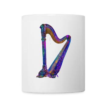 Harfe - Tasse - Weiß - Vorne