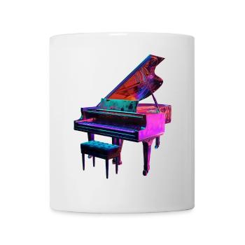 Piano - Mug blanc - blanc - Devant