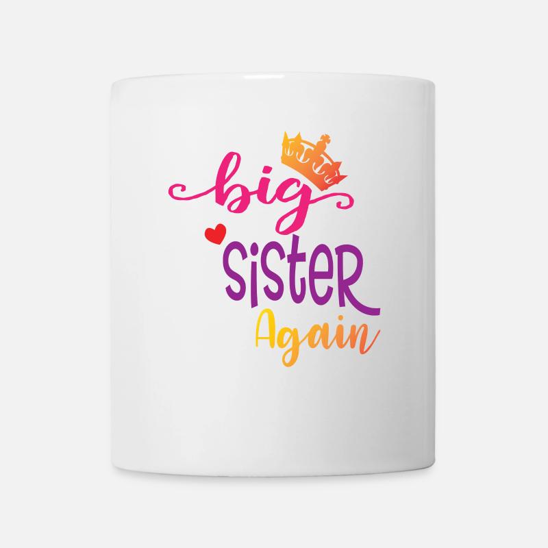 Big sister gift Big Sister Again - Mug - white