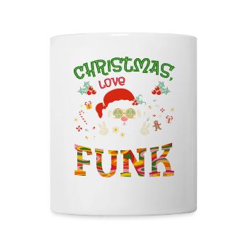Christmas, Love and Funk – Festive Groove Music - Mug - white - Front