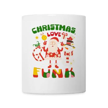 Christmas, Love and Funk – Festive Groove Music - Mug - white - Front