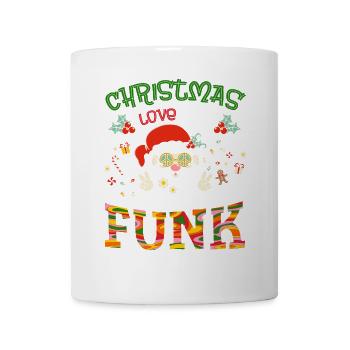 Christmas, Love and Funk – Festive Groove Music - Mug - white - Front