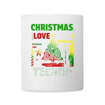 Noël Disco, Rave, Techno, House, Goa, Fête - Mug blanc - blanc - Devant