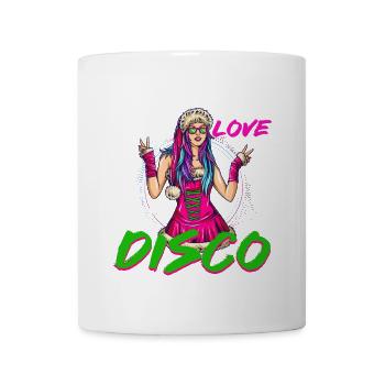 Noël Disco, Rave, Techno, House, Goa, Fête - Mug blanc - blanc - Devant