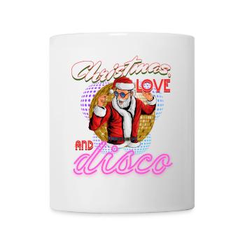 Noël Disco, Rave, Techno, House, Goa, Fête - Mug blanc - blanc - Devant