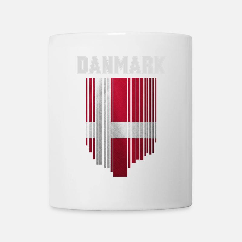 Drapeau du Danemark, fierté danoise - Mug blanc - blanc