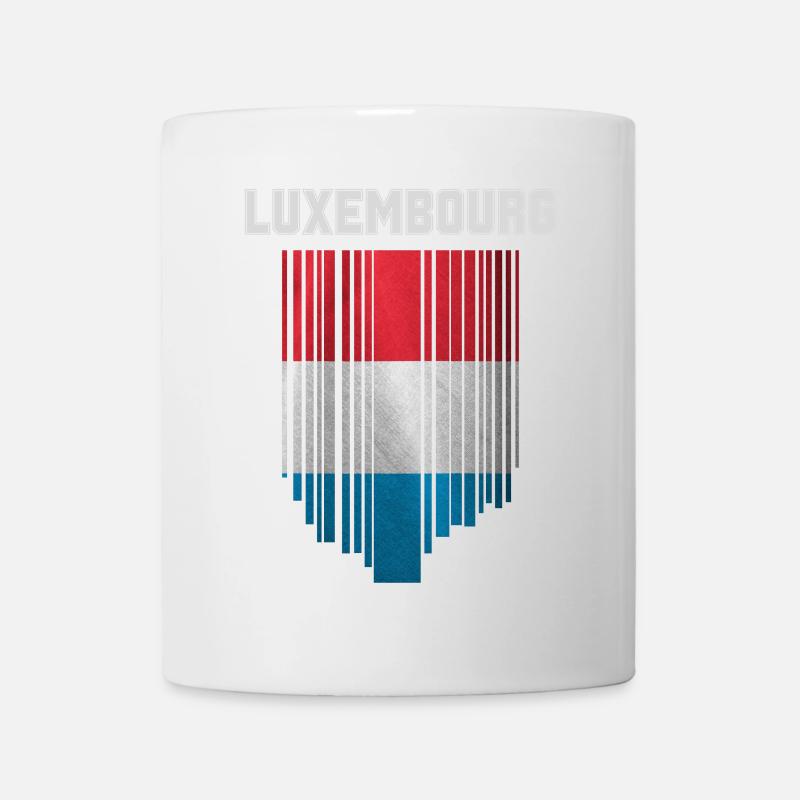 Drapeau du Luxembourg, fierté luxembourgeoise - Mug blanc - blanc