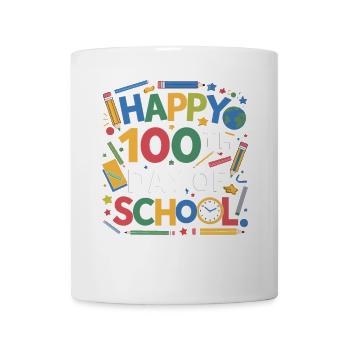 Happy 100th Day of School Colorful Classroom - Tasse - Weiß - Vorne