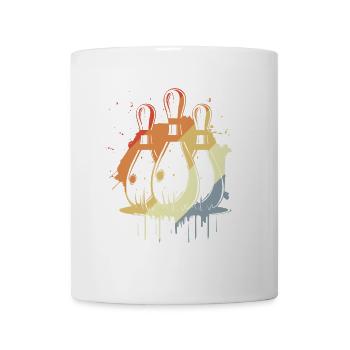 Bowling Grafik Vintage - Tasse - Weiß - Vorne