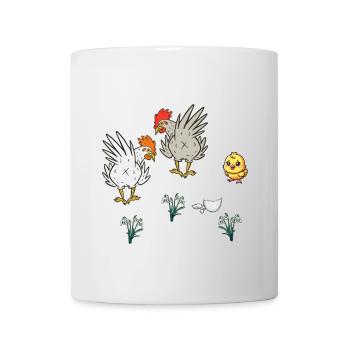 Chicken Chickens Poultry Chicks Spring Easter Child - Mug - white - Front