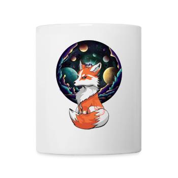 Mystic Fox Renards Renarde Planète Tout - Mug blanc - blanc - Devant